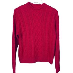 J. Crew NWT Cable Knit Rolled Neck Sweater Size Small